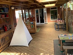 All weather play area
